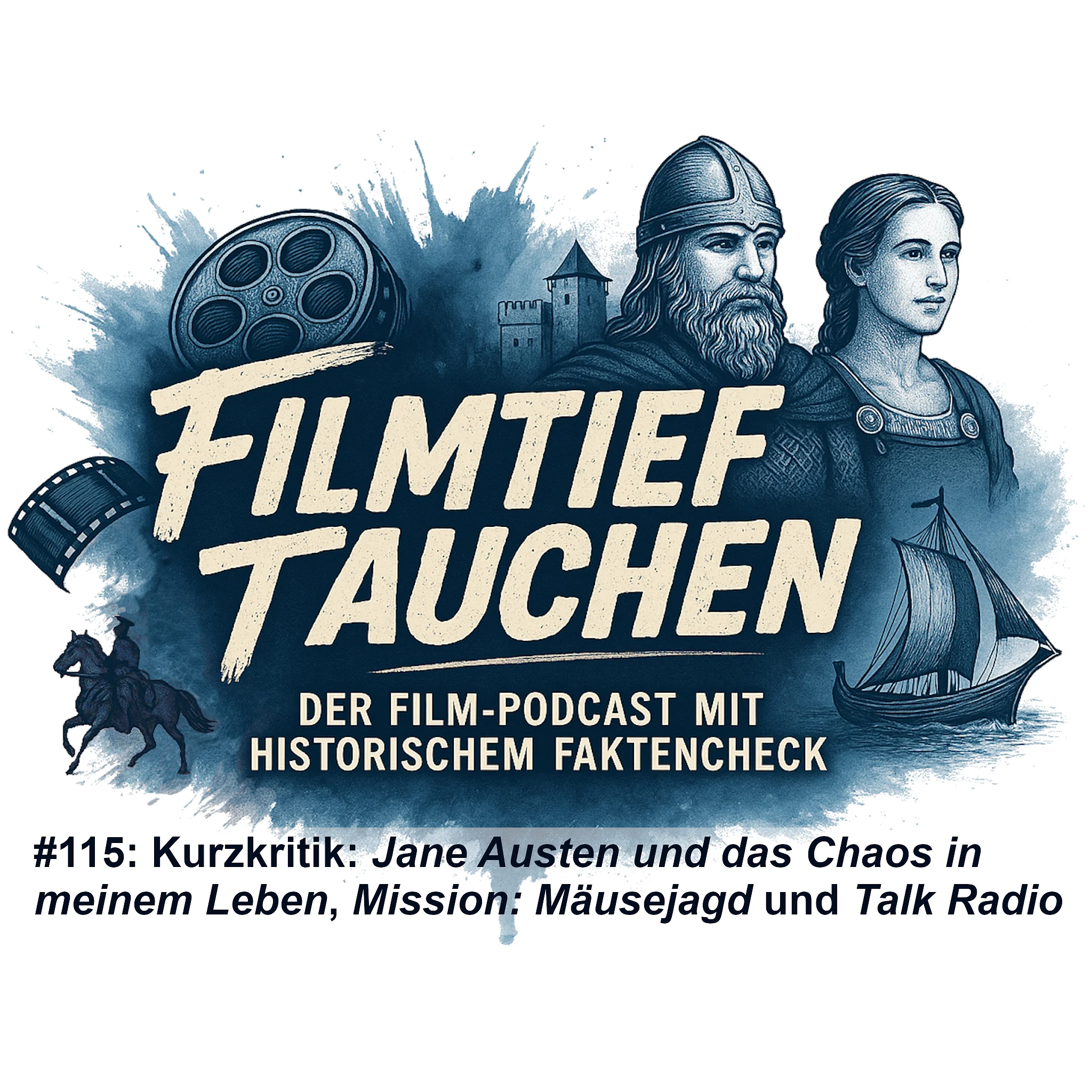 #115: Kurzkritik: „Jane Austen und das Chaos in meinem Leben“, „Mission: Mäusejagd“ und „Talk Radio“